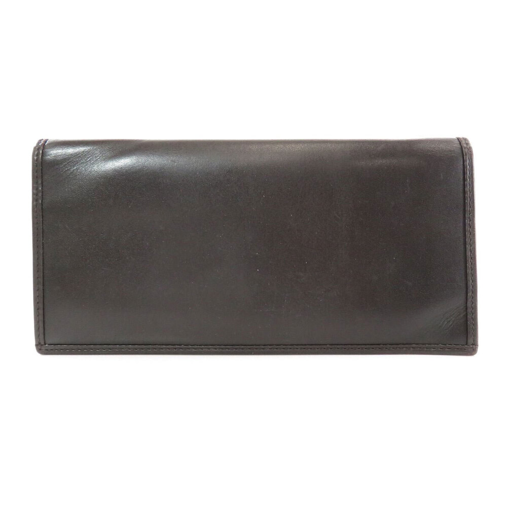 Burberry Plate Wallet Long Logo Leather